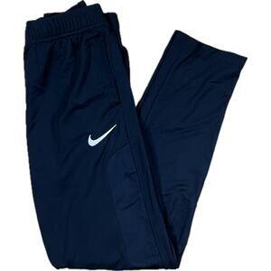 Nike Dri-FIT Black Athletic Pants 100% Polyester Swoosh Logo Drawstring Boys XL